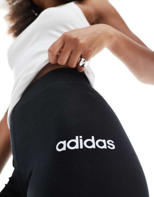 adidas Essentials cotton leggings in black, 2 of 5
