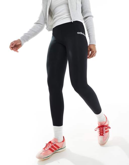 adidas Essentials cotton leggings in black, 3 of 5