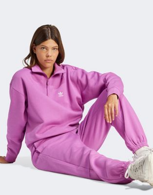 adidas Essentials Fleece Joggers in Purple - ASOS Price Checker