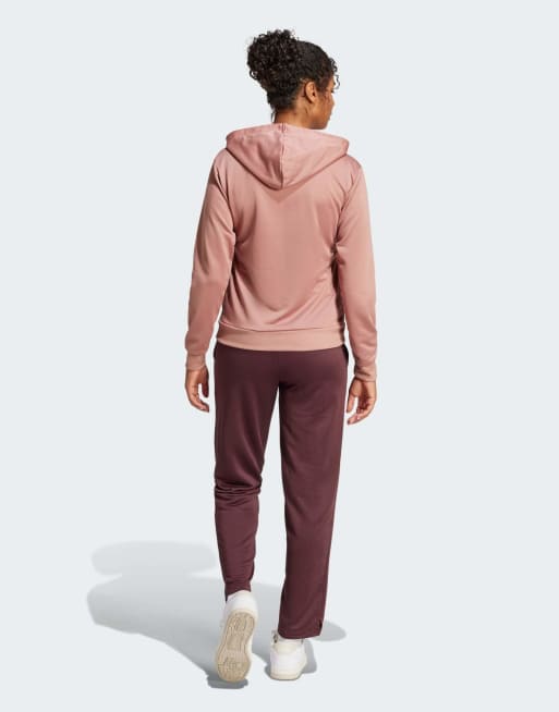 adidas - Essentials - Lerfarvet træningssæt med lineært logo, 4 af 4