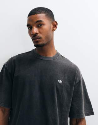 Adidas Originals Adidas Essentials Three Stripe T-shirt In Black