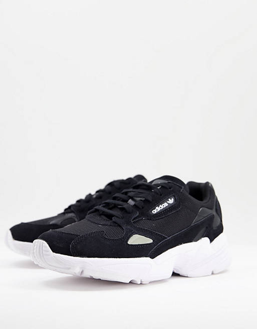 adidas - Falcon - Sneakers nere e bianche حلة البطن