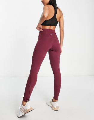 burgundy adidas tights