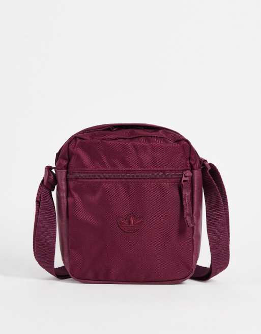 adidas festival bag in burgundy