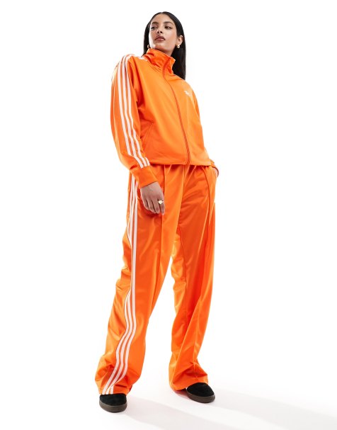 Adidas womens orange tracksuit online