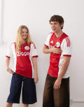 [adidas performance] adidas Football Ajax 25/26 home jersey in red and white XL white