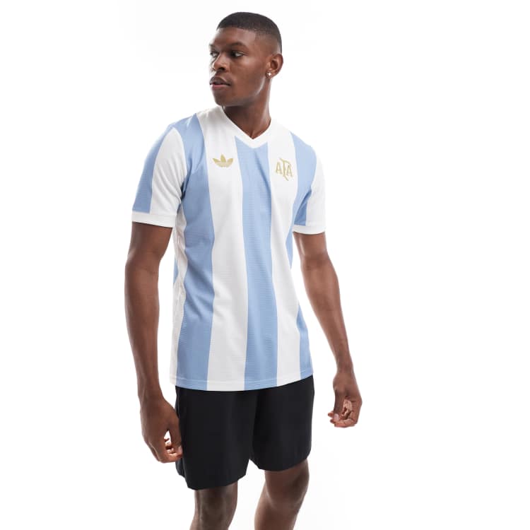 adidas Football Argentina 2025 50th Anniversary Jersey in blue ASOS
