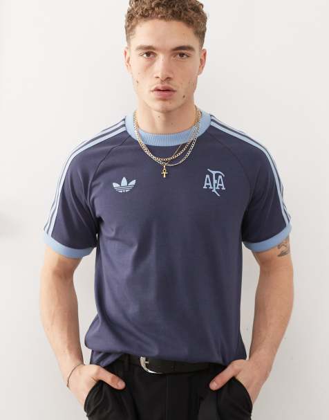 adidas Football Argentina anniversary t-shirt in navy