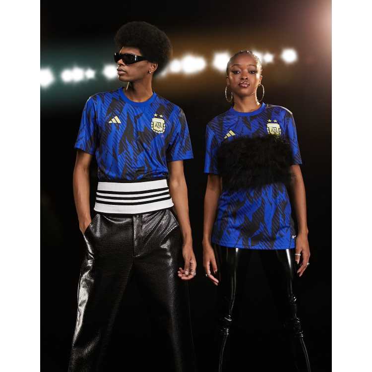 adidas Football Argentina World Cup 2022 pre-match t-shirt in blue | ASOS