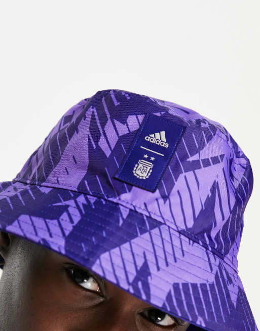 adidas Football Argentina World Cup 2022 printed bucket hat in navy, 3 of 4