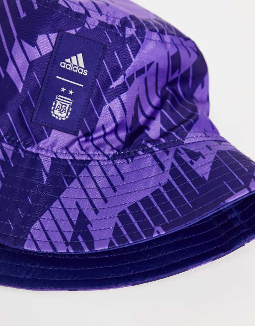 adidas Football Argentina World Cup 2022 printed bucket hat in navy, 4 of 4