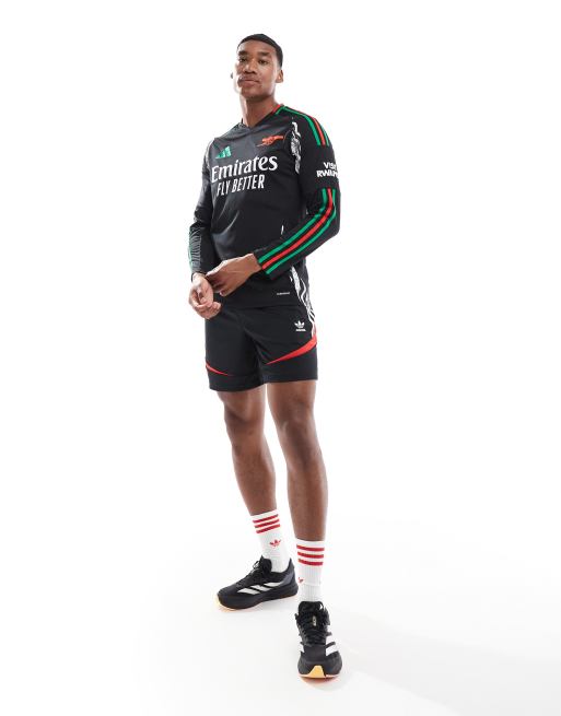 adidas Football Arsenal 2024/25 away long sleeve jersey in black