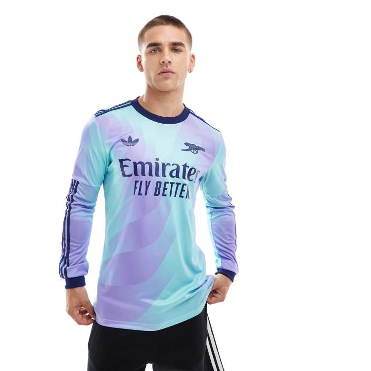 adidas Football Arsenal 24/25 long sleeve third jersey in blue | ASOS