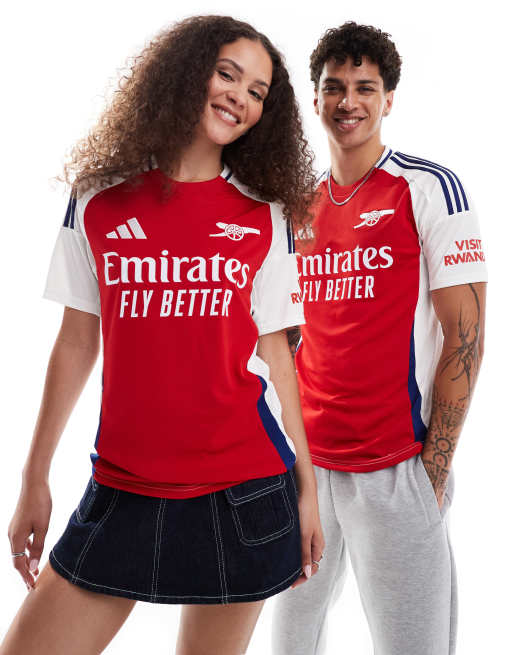 adidas Football Arsenal 24 25 Maglia Home rossa e bianca ASOS