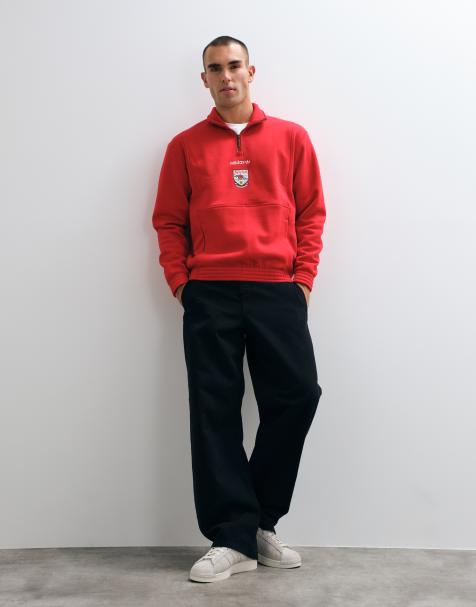 adidas Football Arsenal 26/27 EQT half-zip sweatshirt in red - view 1