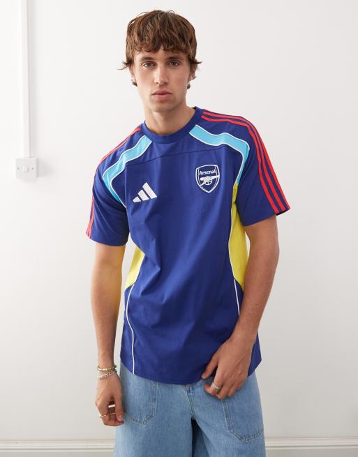 adidas Football – Arsenal Carnival – T-shirt w kolorze niebieskim, żółtym i czerwonym