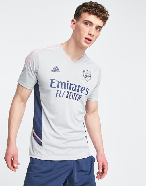 Arsenal Grey T-Shirt 2022/23  Official Adidas Arsenal T-Shirt