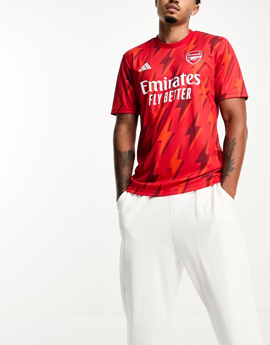adidas Football Arsenal FC 2023/24 pre-match shirt in red