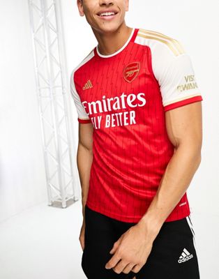 adidas Football Arsenal FC 2023/24 unisex home shirt in red - ASOS Price Checker