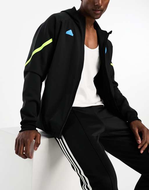 adidas Football – Arsenal FC – Czarna bluza z kapturem