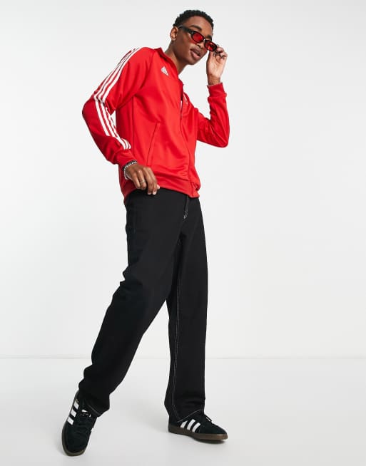 adidas Football Arsenal FC DNA full zip track top in red