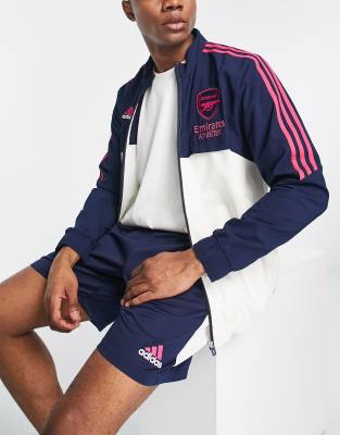 adidas Football Arsenal FC track jacket in navy - ASOS Price Checker