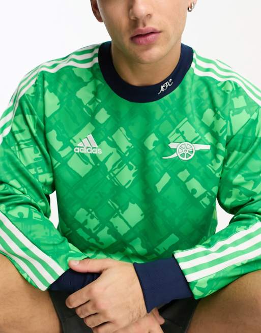 adidas Football - Arsenal FC Icons - T-shirt a maniche lunghe da portiere verde