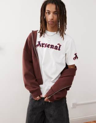 adidas Arsenal コラボ Tシャツ 3XL ホワイト White adidas Originals Arsenal FC Icons T-Shirt - JD Sports