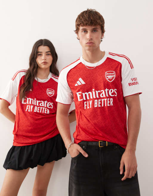 adidas Football – Arsenal – Heimspiel-Trikot 25/26 in Rot und Weiß, 4 von 4