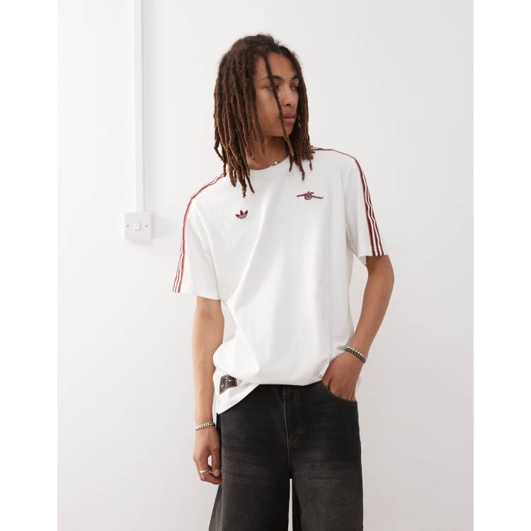 adidas Arsenal コラボ Tシャツ 3XL ホワイト arsenal-adidas-icon-t-shirt-