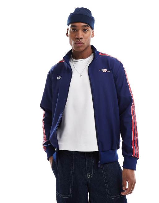 adidas Football Arsenal Icons track top in navy and red | ASOS