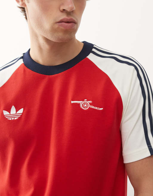 adidas Football - Arsenal - Rød og hvid T-shirt, 5 af 5
