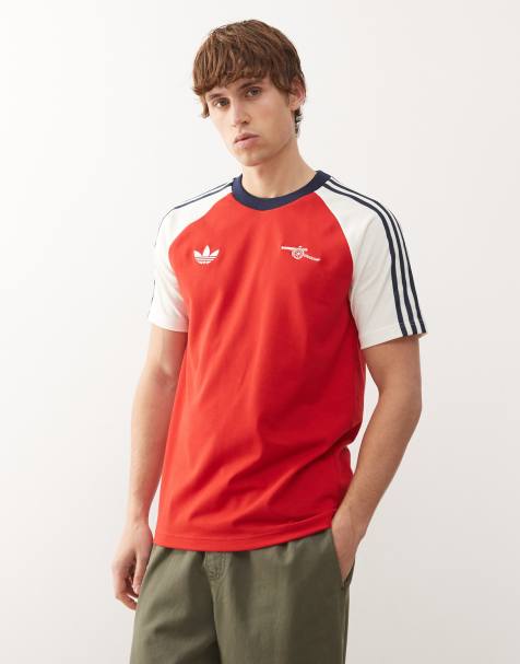 adidas Football Arsenal t-shirt in red and white