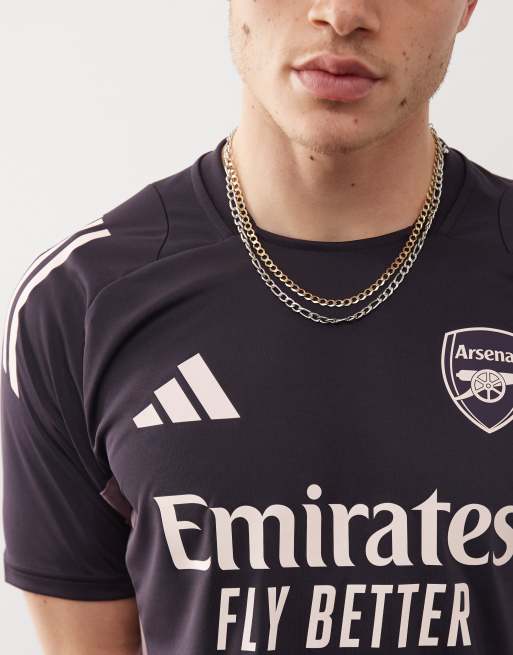 adidas Football Arsenal training t-shirt in dark purple ASOS