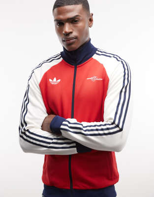 adidas Football - Arsenal - Veste zippée - Rouge et blanc