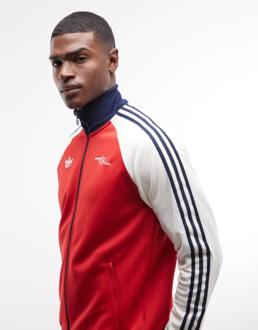 adidas Football - Arsenal - Veste zippée - Rouge et blanc, 4 de 5