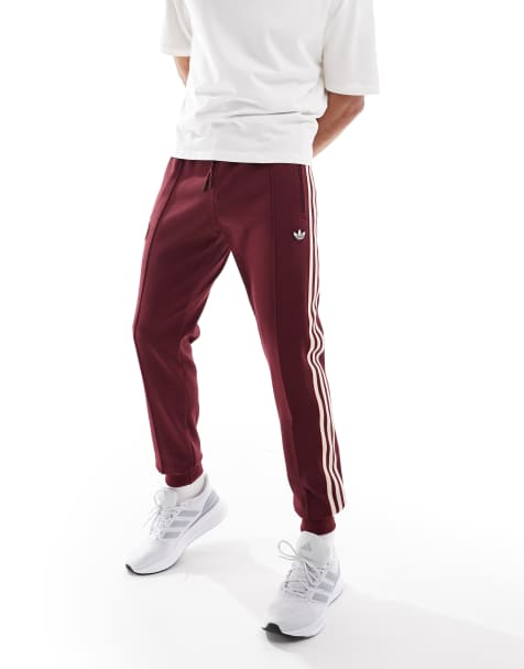 adidas Football Bayern Munich trackpants in burgundy - view 1