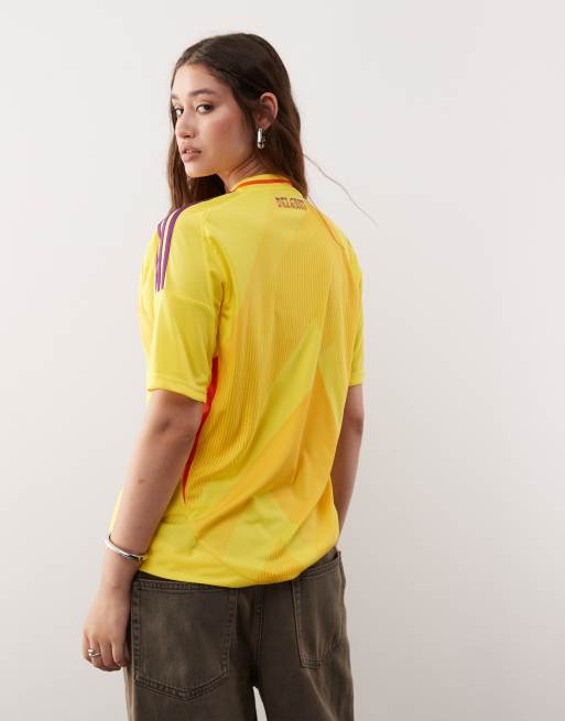 adidas - Football Belgium 2025 - Maglia da trasferta gialla, 2 di 4