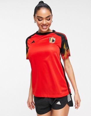 adidas Football Belgium World Cup 2022 home shirt in red