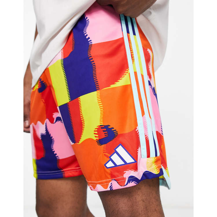 adidas Football Belgium World Cup 2022 printed away shorts in