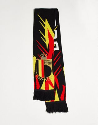 adidas Football Belgium World Cup 2022 scarf in black and red