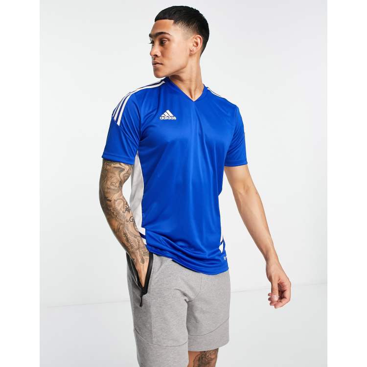 Blue adidas hot sale football shirt