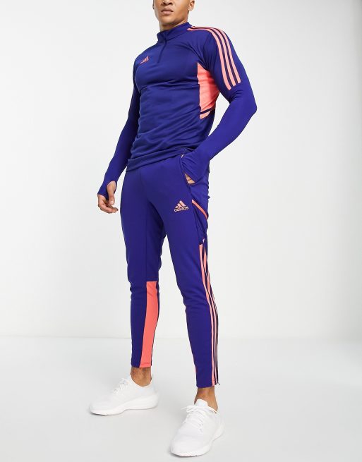 adidas – Football Condivo Predator – Blå mjukisbyxor