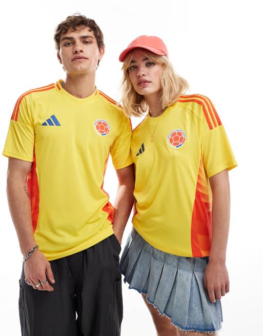 adidas Football Copa America 2024 Colombia Home shirt in yellow ASOS