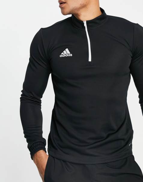 adidas Football – Entrada 22 – Czarna bluza z zamkiem pod szyją - view 1