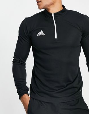 adidas Football Entrada 22 half zip sweat in black - ASOS Price Checker