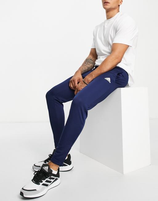 Adidas navy best sale blue joggers mens