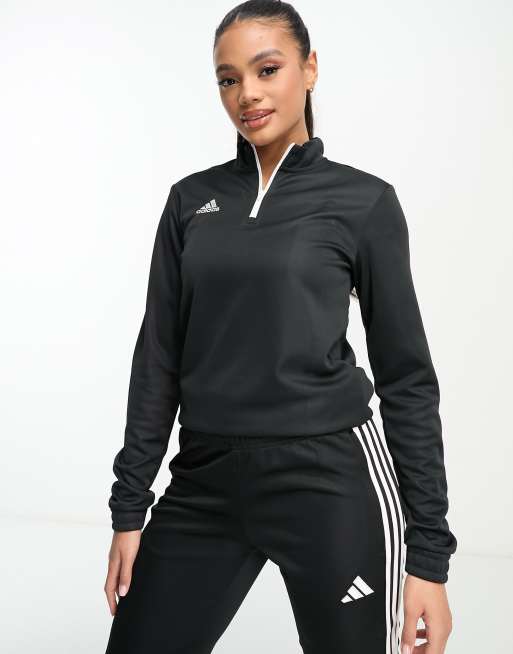 adidas - Football - Entrada 22 - Top met 1/4 rits in zwart