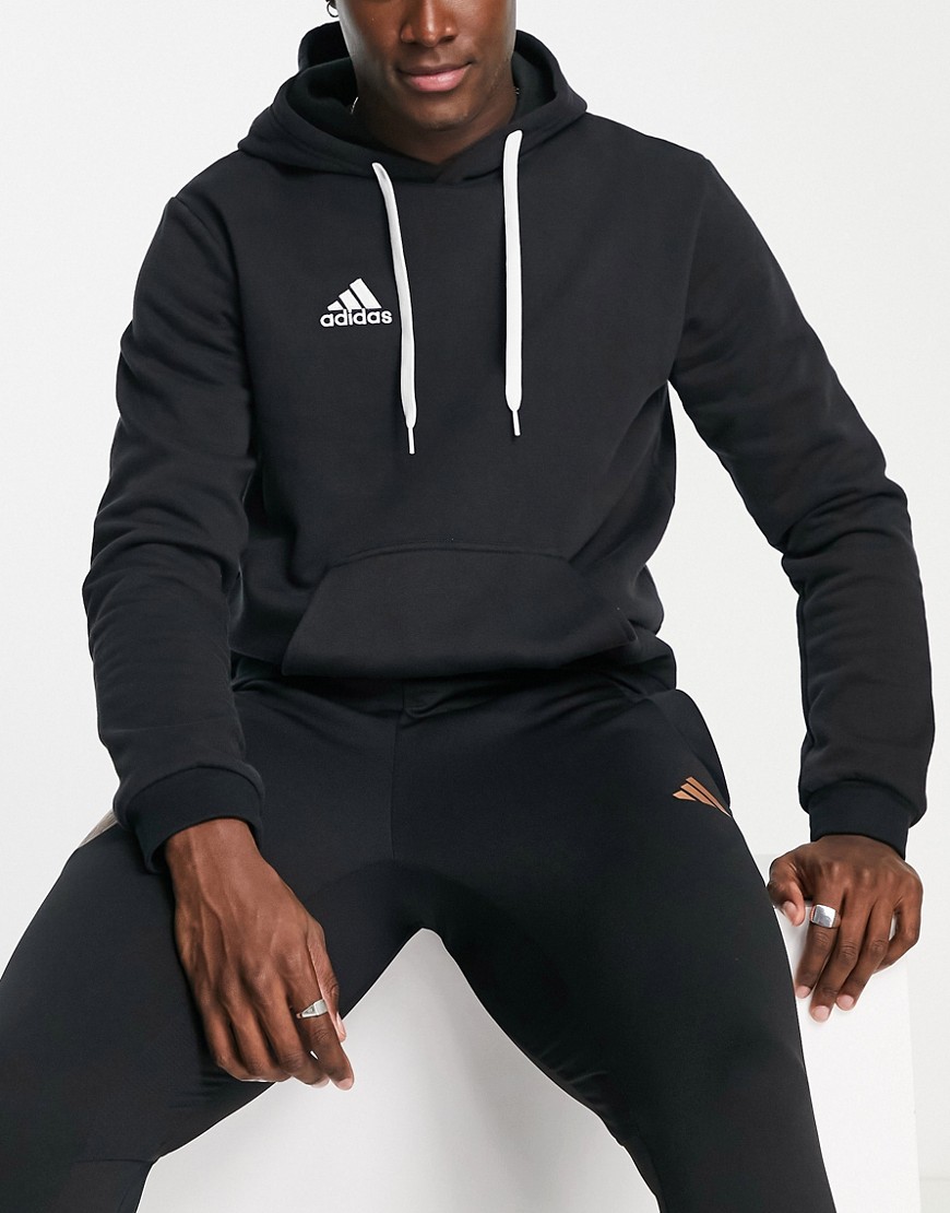 adidas Football Entrada hoodie in black