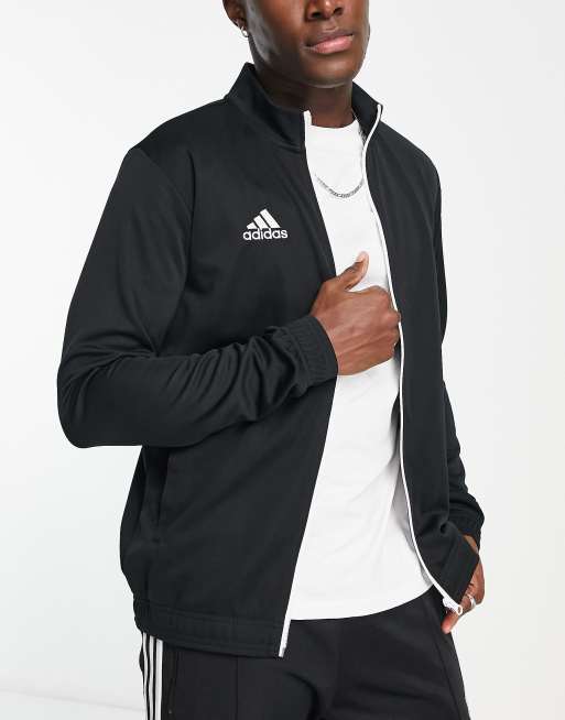 adidas Football – Entrada – Svart träningsjacka med dragkedja